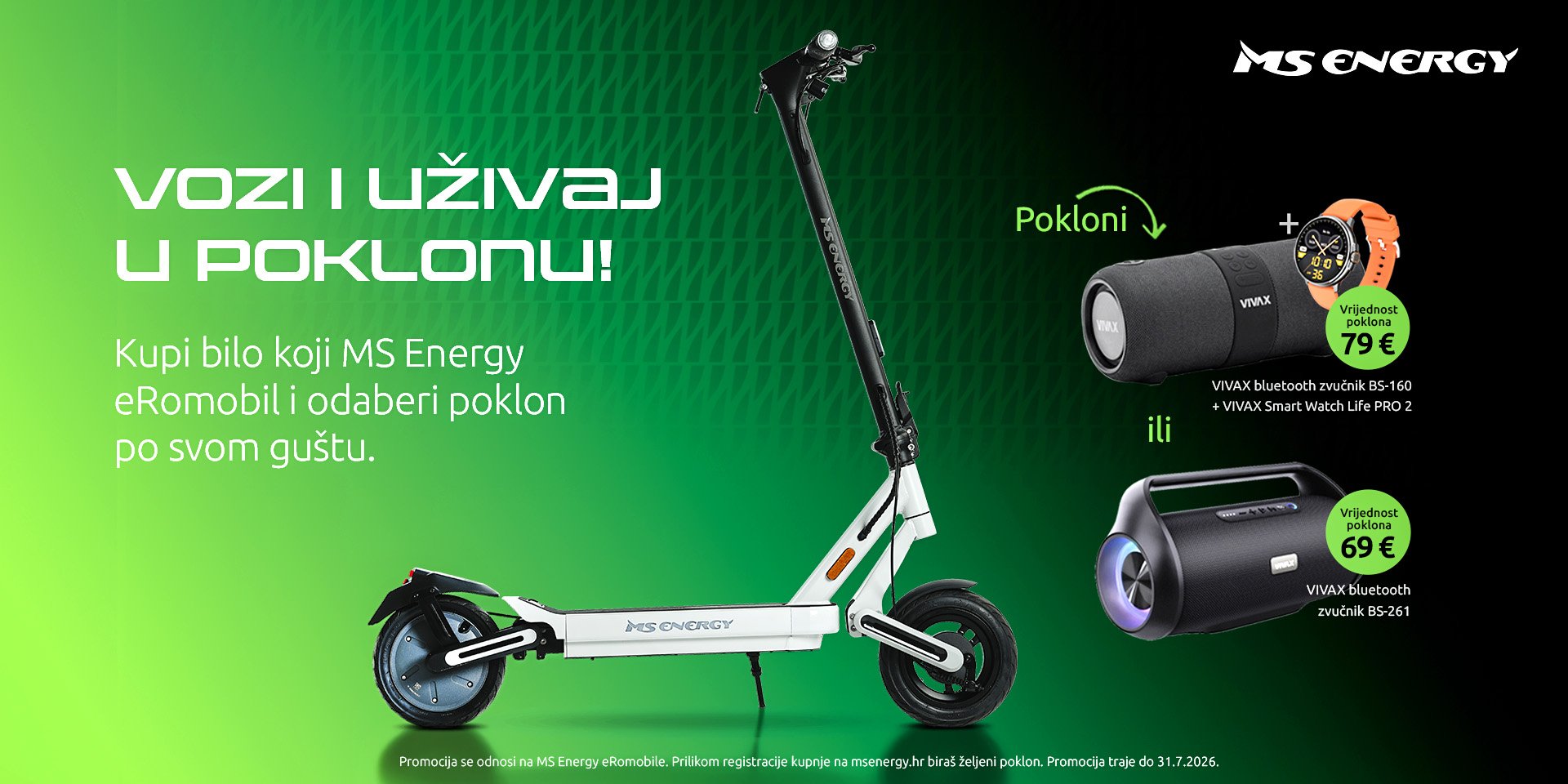 MS energy eRomobil poklon